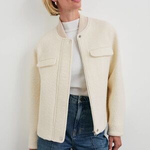 Rails Kinsley boucle bomber jacket. Siz Lg
